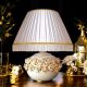 LAMPADA da tavolo abat-jour ceramica artistica stile Barocco dettaglio oro 24k Made in Italy