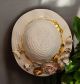 CAPPELLO Decorazione da appendere ceramica artistica stile Barocco dettaglio oro 24k Made in Italy