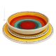 SALINA Collezione Set 18 Pezzi Servizio Piatti per 6 Persone Stoviglie Ceramica Fatto Dipinto a Mano Made in Italy Sicilia