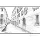 SCUDI S.TEMITA - VENEZIA Disegno con matita su cartoncino moderno Made in Italy 