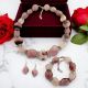 Collana, bracciale e orecchini coordinati in una parure unica con vere perle di Murano.