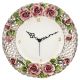 OROLOGIO ROSA Orologio da Parete in ceramica artistica in stile Barocco fatto e dipinto a mano autentico Made in Italy