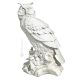 GUFO BIANCO Statuetta Statua Statuina Porcellana Capodimonte Fatto a Mano Made in Italy
