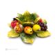 PORTACANDELA FRUTTA – Centrotavola decorazione per tavolo, ceramica di Capodimonte