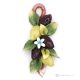OLIVE – Composizione con olive da appendere in ceramica di Capodimonte, fatta a mano