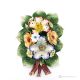 ROSE ORCHIDEE Tralcio da appendere per parete, porcellana di Capodimonte pregiata, realizzato a mano