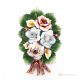 ROSE CALLE - Ramo di fiori per parete, porcellana di Capodimonte pregiata, realizzato a mano