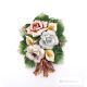 ROSE CALLE - Ramo di fiori da appendere, porcellana di Capodimonte pregiata, fatto a mano