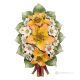 ORCHIDEE - Composizione floreale da parete, ceramica di Capodimonte alta qualità, fatta a mano.