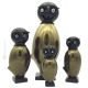 GUFO vetro soffiato di Murano foglia oro 24k artigianato autentico Made in Italy