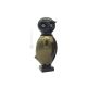 GUFO vetro soffiato di Murano foglia oro 24k artigianato autentico Made in Italy