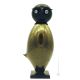 GUFO vetro soffiato di Murano foglia oro 24k artigianato autentico Made in Italy