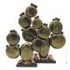 CACTUS vetro soffiato di Murano foglia oro 24k artigianato autentico Made in Italy