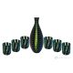 LIQUORE MURRINE Set 6 bicchieri shot con bottiglia in vetro di Murano Made in Italy