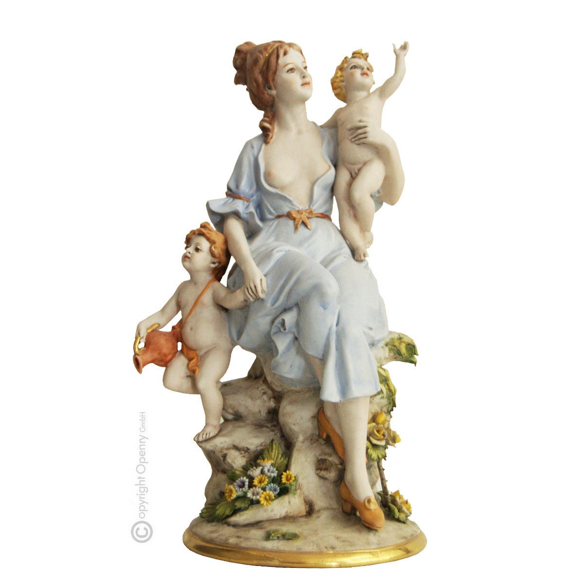 Statuina bambino in ceramica di capodimonte 