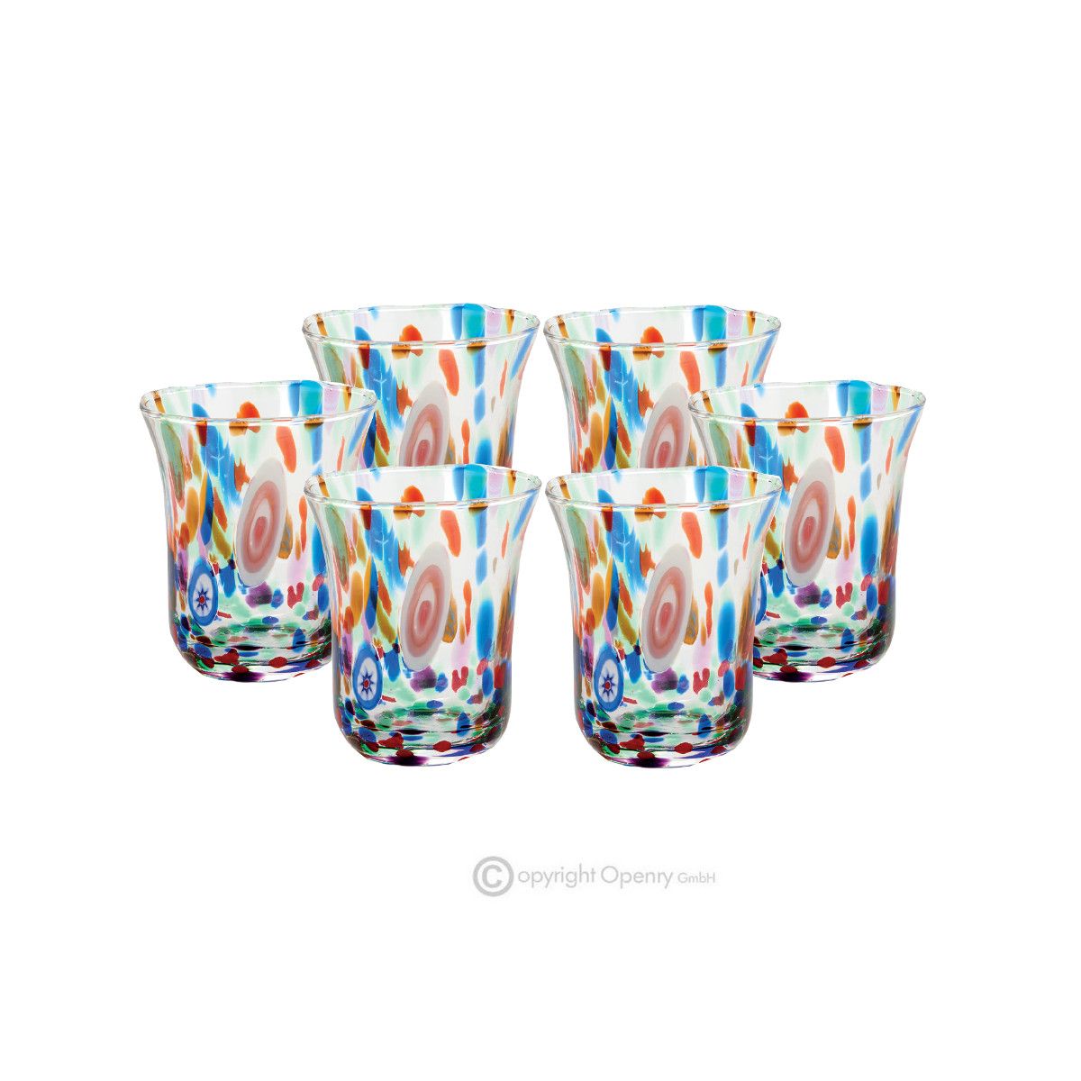 Boteghe - Real Made in Italy - Bicchieri Tumbler in cristallo Veneziano