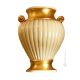 RUBINO VASO Ceramica artistica dettaglio oro 24k Made in Italy