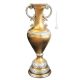 ANFORA IRIS vaso ceramica artistica foglia oro 24k Made in Italy