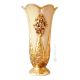 FIORI VASO Ceramica artistica stile Barocco dettaglio oro 24k Made in Italy