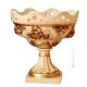 COPPA Decorazione da tavolo centrotavola ceramica artistica stile Barocco colore oro 24k 