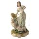DAMA CON OMBRELLO Statuetta statua statuina porcellana Capodimonte fatto a mano made in Italy