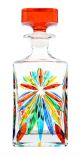 BOTTIGLIA OASIS Bottiglia liquorecristallo dipinto mano colori tradizione Venezia