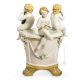 CHERUBI AL POZZO Statuetta statuina figura porcellana Capodimonte fatto a mano Made in Italy