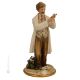 MEDICO Statuetta statuina figura porcellana Capodimonte fatto a mano Made in Italy