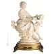 MAMMA CON BAMBINO Statuetta statuina figura porcellana Capodimonte fatto a mano Made in Italy