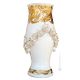 VASO Ceramica artistica stile Barocco dettaglio oro 24k Made in Italy