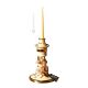 PORTACANDELE Portacandele candeliere ceramica artistica stile Barocco dettagli colore oro 24k Made in Italy cristalli swarovski