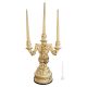 PORTACANDELE Portacandele candeliere ceramica artistica stile Barocco dettagli colore oro 24k Made in Italy cristalli swarovski