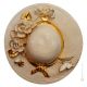 CAPPELLO Decorazione da appendere ceramica artistica stile Barocco dettaglio oro 24k Made in Italy