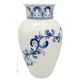 VASO DECO SQX BLU  Vaso in ceramica Friulano fatto e dipinto a mano autentico Made in Italy