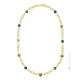 COLLANA FIORATO ORO bigiotteria artistica collane collier perle in vetro di Murano con oro 18k fatta a mano autentico Made in Italy