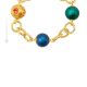 COLLANA FIORATO ORO bigiotteria artistica collane collier perle in vetro di Murano con oro 18k fatta a mano autentico Made in Italy