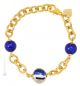 BRACCIALE FUNNY bigiotteria artistica braccialetto perle in vetro di Murano con oro 18k fatto a mano autentico Made in Italy