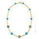 COLLANA FASCIA ORO bigiotteria artistica collane collier perle in vetro di Murano con oro 18k fatta a mano autentico Made in Italy
