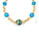 COLLANA FASCIA ORO bigiotteria artistica collane collier perle in vetro di Murano con oro 18k fatta a mano autentico Made in Italy