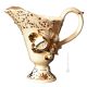 AGGRAZIATO VASO Ceramica artistica stile Barocco dettaglio oro 24k Made in Italy