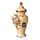 GRADEVOLE VASO Ceramica artistica stile Barocco dettaglio oro 24k Made in Italy