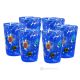 BICCHIERI ACQUA MACCHIE Set 6 bicchieri acqua stile vetro di Murano fatti a mano autentici Venezia Made in Italy