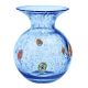 VASO BOLLE vetro soffiato Murano stile fatto a mano con murrine autentico Venezia Made in Italy