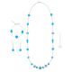 PARURE ISABEL bigiotteria artistica set collana collier bracciale orecchini perle in vetro di Murano fatta a mano autentico Made in Italy