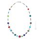 COLLANA MILLEFIORI bigiotteria artistica collane collier perle in vetro di Murano con murrine fatta a mano autentico Made in Italy