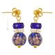 ORECCHINI EMILY bigiotteria artistica perle in vetro di Murano con avventurina fatti a mano autentico Made in Italy