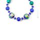 COLLANA FIORE bigiotteria artistica collane collier perle in vetro di Murano con oro 18k fatta a mano autentico Made in Italy