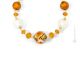 COLLANA MARMO bigiotteria artistica collane collier perle in vetro di Murano con oro 18k fatta a mano autentico Made in Italy