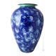 VASO ANFORA MILLEFIORI BLU Vaso in ceramica Friulano fatto e dipinto a mano autentico Made in Italy