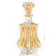 BOTTIGLIA CRYSTAL PRAGUE Bottiglia cristallo dipinto a mano colore oro 24k Venezia autentico Made in Italy 